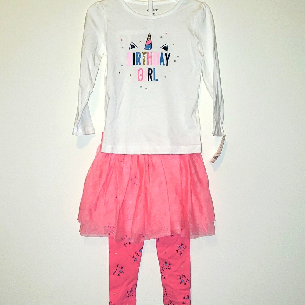 2T Carters BDAY GIRL outfit